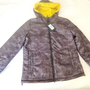 Armani Jeans Green Camouflage Reversible Jacket M